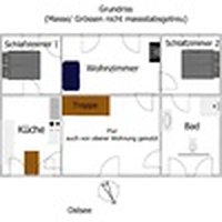 Fischerhaus: Grundriss der Ferienwohnung